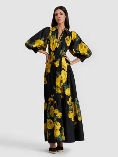 Alice And Olivia Cora Shirt Dress In Red