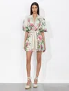 Alice And Olivia Alice + Olivia Cora Cotton Mini Dress In Rose Whisper