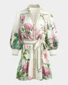 Alice And Olivia Alice + Olivia Cora Cotton Mini Dress In Rose Whisper