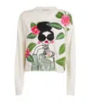 Alice And Olivia Alice + Olivia Cotton-blend Gleeson Sweatshirt In Multi
