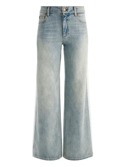 Alice And Olivia Cotton Jeans In Blue