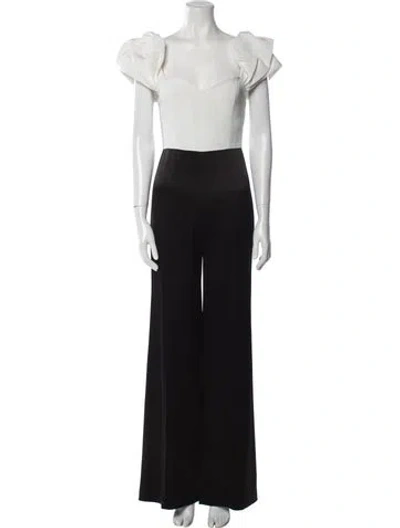Pre-owned Alice And Olivia Crew Neck Jumpsuit In Black