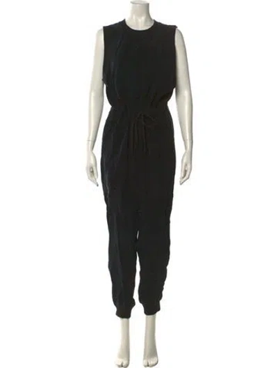 Pre-owned Alice And Olivia Crew Neck Jumpsuit In Black