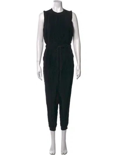 Pre-owned Alice And Olivia Crew Neck Jumpsuit In Black