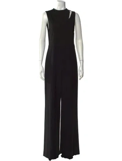 Pre-owned Alice And Olivia Crew Neck Jumpsuit W/ Tags In Black