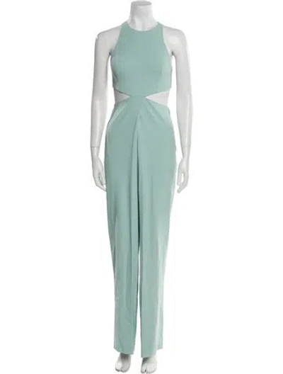 Pre-owned Alice And Olivia Crew Neck Jumpsuit W/ Tags In Green