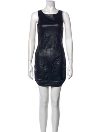 Pre-owned Alice And Olivia Crew Neck Mini Dress In Multi