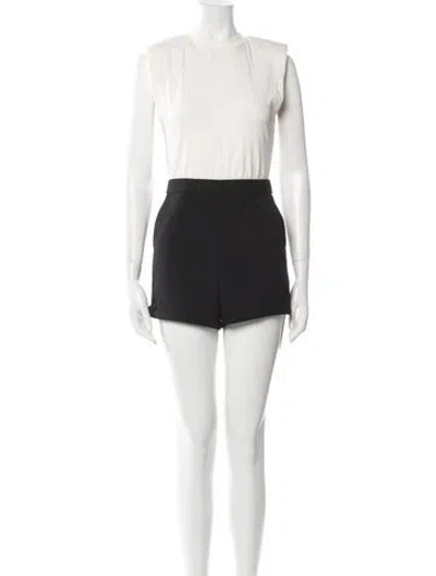 Pre-owned Alice And Olivia Crew Neck Romper In Multi