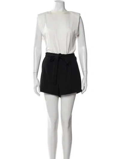 Pre-owned Alice And Olivia Crew Neck Romper In Multi