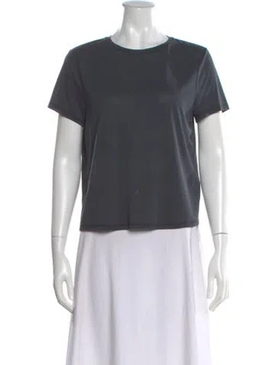 Pre-owned Alice And Olivia Crew Neck Short Sleeve T-shirt In Gray