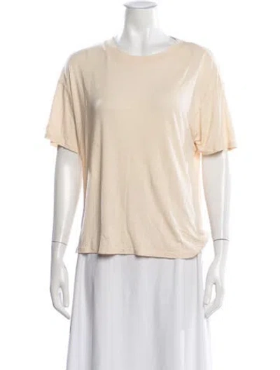 Pre-owned Alice And Olivia Crew Neck Short Sleeve T-shirt W/ Tags In Neutral