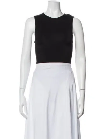 Pre-owned Alice + Olivia Crew Neck Sleeveless Bodysuit W/ Tags In White