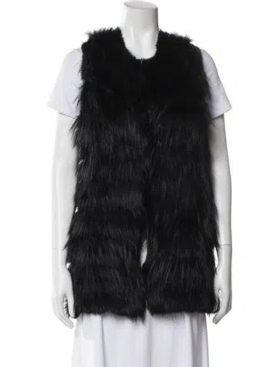 Pre-owned Alice And Olivia Crew Neck Sweater In Black