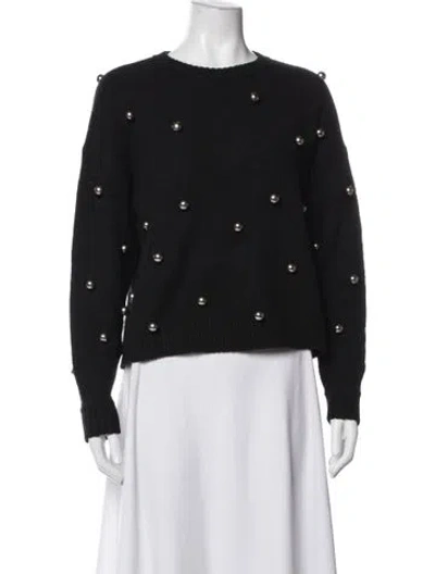 Pre-owned Alice And Olivia Crew Neck Sweater In Blue