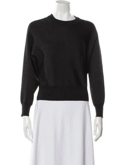 Pre-owned Alice And Olivia Crew Neck Sweater In Gray