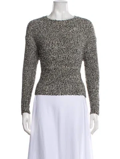 Pre-owned Alice And Olivia Crew Neck Sweater In Neutral