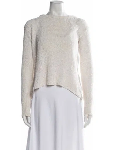 Pre-owned Alice + Olivia Crew Neck Sweater In Neutral