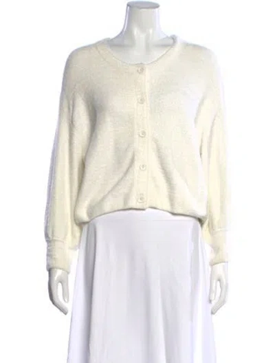 Pre-owned Alice + Olivia Crew Neck Sweater In Neutral