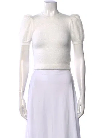 Pre-owned Alice And Olivia Crew Neck Sweater In Neutral