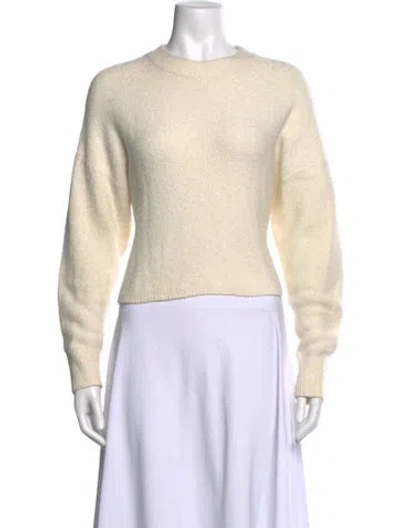 Pre-owned Alice And Olivia Crew Neck Sweater In Neutrals