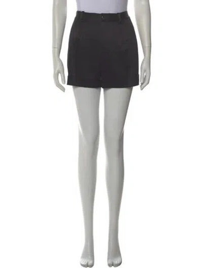 Pre-owned Alice And Olivia Crystal Embellishments Mini Skirt In Black