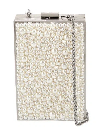 Pre-owned Alice And Olivia Crystal Suitcase W/ Tags In Neutral