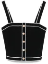 Alice And Olivia Dandi Top In Black