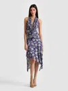 Alice And Olivia Dani Midi Dress In Blue