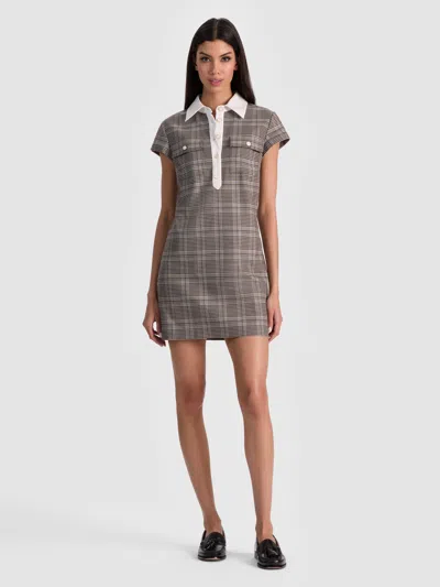 Alice And Olivia Darby Mini Dress In Multi