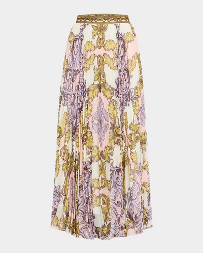ALICE AND OLIVIA DAY DREAMER KATZ PLEATED MAXI SKIRT
