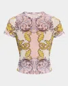 Alice And Olivia Day Dreamer Tess Crewneck Tee In Day Dreamer