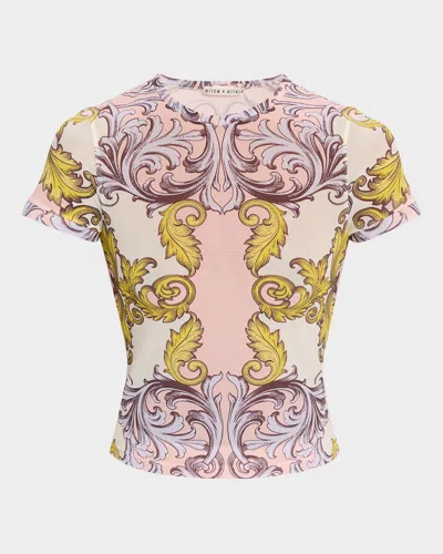Alice And Olivia Day Dreamer Tess Crewneck Tee