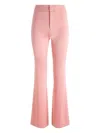 Alice And Olivia Deanna High Rise Bootcut Pants In Pink