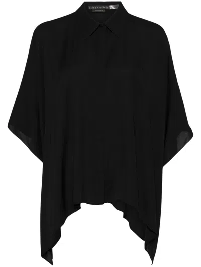 Alice And Olivia Deanne Shirt In Black