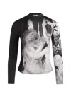 Alice And Olivia Delaina Long Sleeve Turtleneck Top In Renaissance Fresco