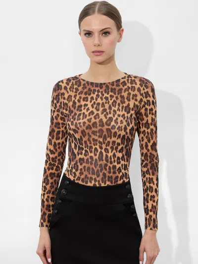 ALICE AND OLIVIA DELAINA MESH TOP