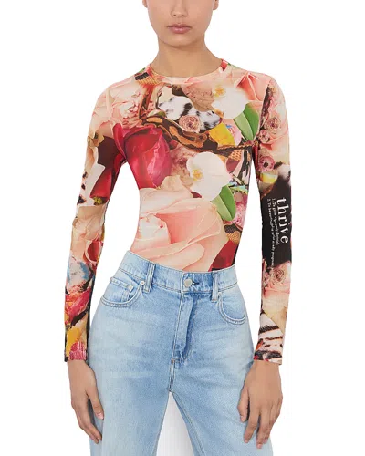 ALICE AND OLIVIA ALICE AND OLIVIA DELAINA MESH TOP