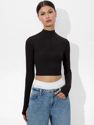 Alice And Olivia Delaina Reversible Top In Black