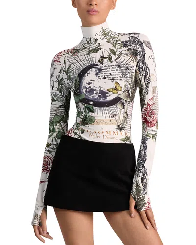 ALICE AND OLIVIA ALICE AND OLIVIA DELAINA TURTLENECK TOP