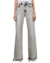 Alice And Olivia Delancey High-rise Relaxed Boot Cut Jean In Gray