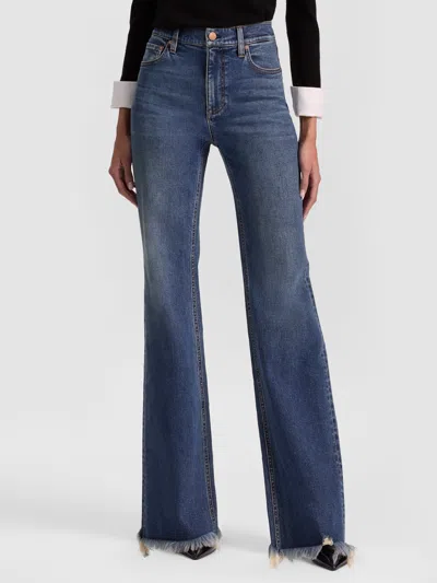 Alice And Olivia Delancey Jean In Blue
