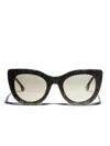 Alice And Olivia Delancey Sunglasses In Silver Snake