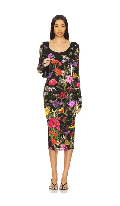 ALICE AND OLIVIA DELORA ANKLE LENGTH DRESS