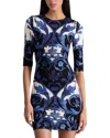 Alice And Olivia Delora Fitted Dress In Multi