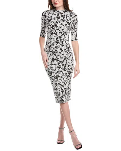 Alice And Olivia Delora Fitted Mini Dress In Black