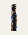 Alice And Olivia Delora Dress In Garden Brunch Black