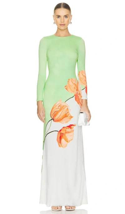 ALICE AND OLIVIA DELORA MAXI DRESS