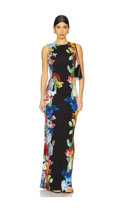 ALICE AND OLIVIA DELORA MAXI DRESS