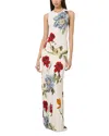 Alice And Olivia Alice + Olivia Julietta Floral Satin Slipdress In White
