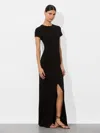 Alice And Olivia Delora Two Way Maxi Dress In Black